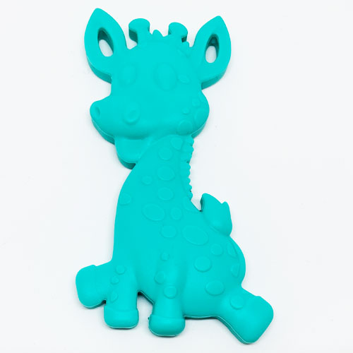 Beissanhänger Giraffe helltürkis 