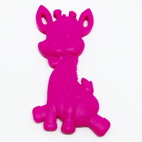 Beissanhänger Giraffe pink 