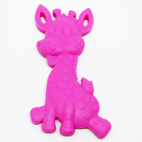 Beissanhänger Giraffe rosa 