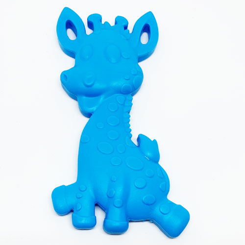 Beissanhänger Giraffe skyblau 