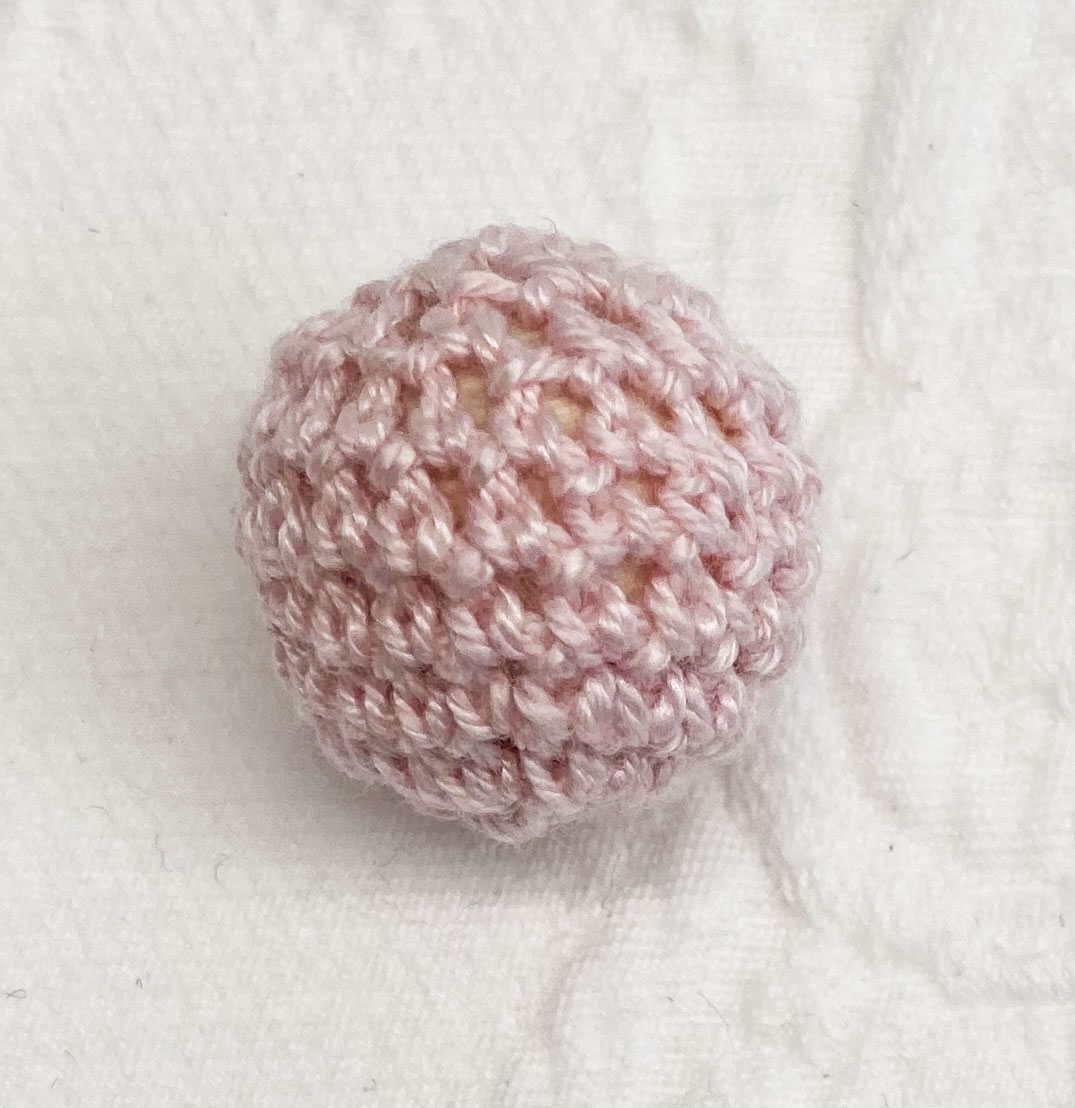 Häkelperle pastellrosa 