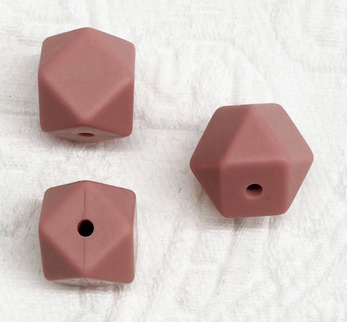 Beissmotiv Diamant Hexagon blush 