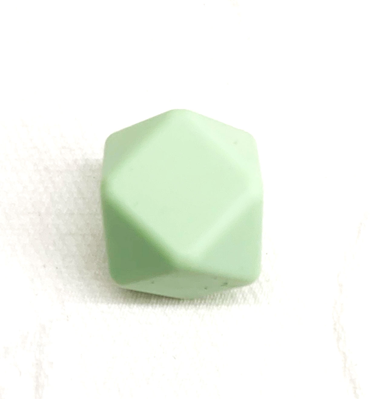 Beissmotiv Diamant Hexagon pastellgrün 