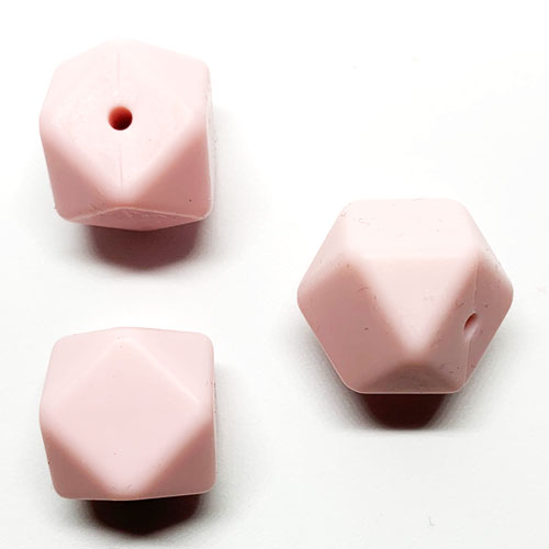 Beissmotiv Diamant Hexagon pastellrosa  