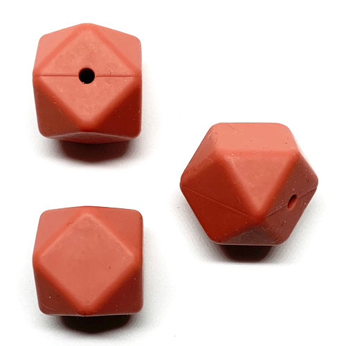 Beissmotiv Diamant Hexagon marroni   