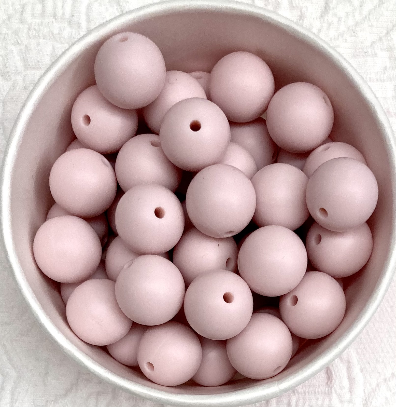 Silikonperlen 15mm pastellrosa