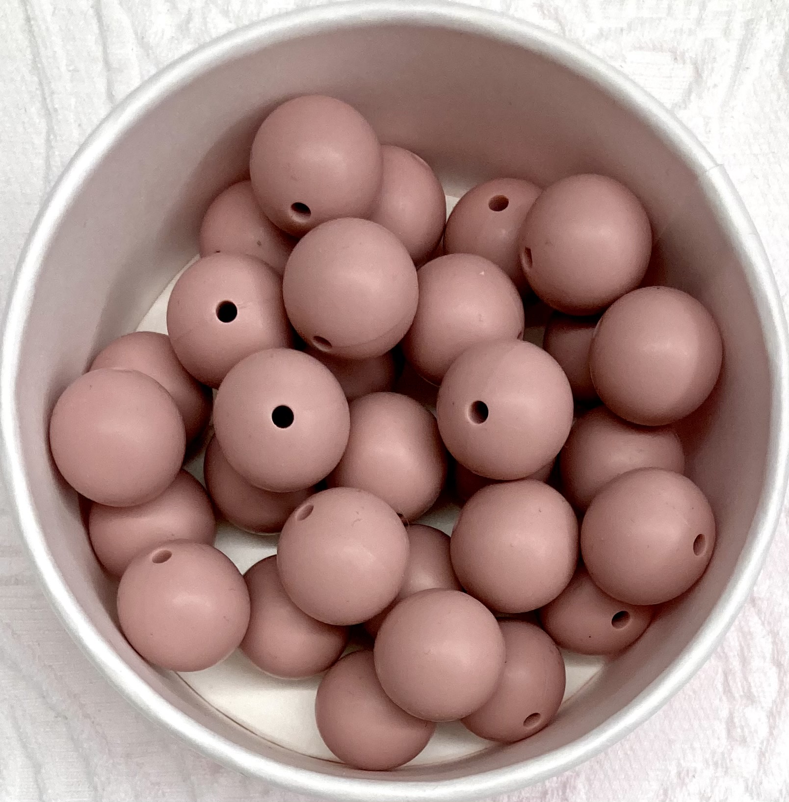 Silikonperlen 15mm blush 