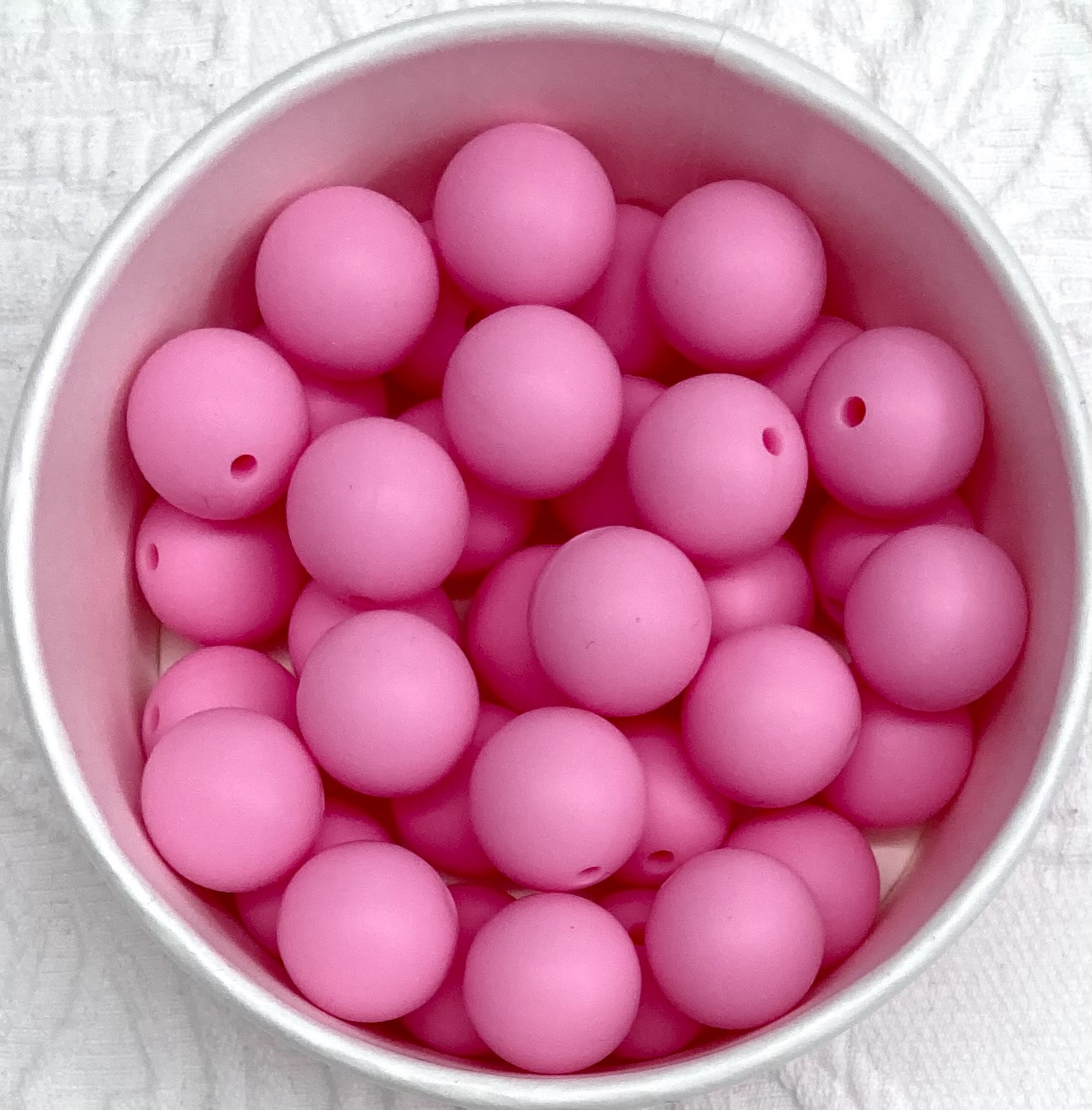 Silikonperlen 15mm rosa 
