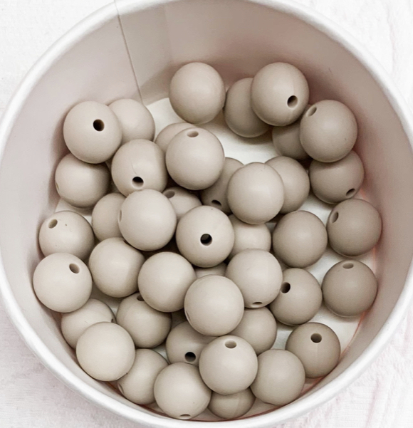 Silikonperlen 15mm puderrosa 