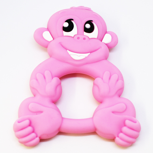 Beiss-Ring Affe zweifarbig rosa