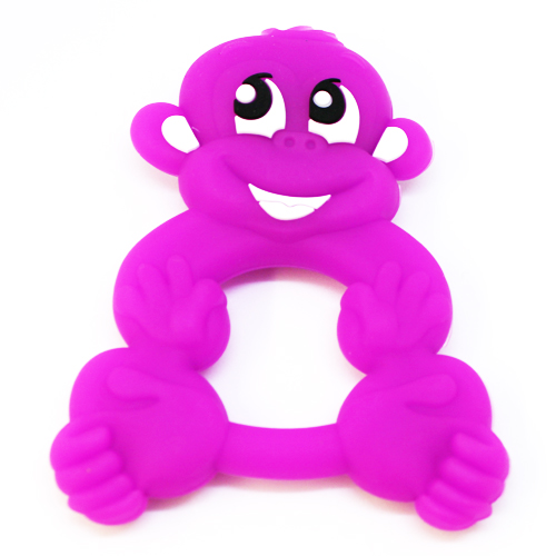 Beiss-Ring Affe zweifarbig pink 