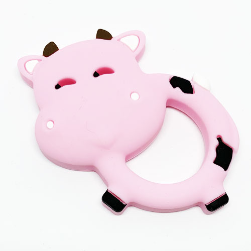 Beiss-Ring Kuh babyrosa