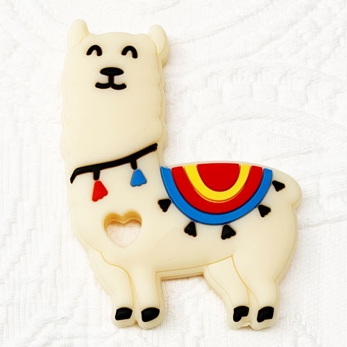 Beissanhänger Lama natur 