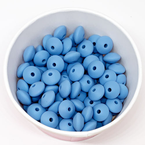 Silikon Linsen eisblau 