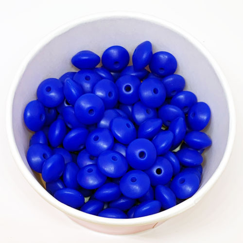 Silikon Linsen mittelblau 