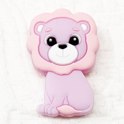 Beissmotiv Löwe babyflieder-pastellrosa