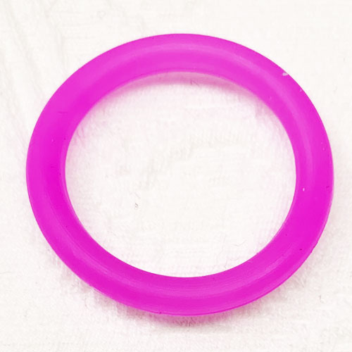 Mini Silikonringe dunkelpink 