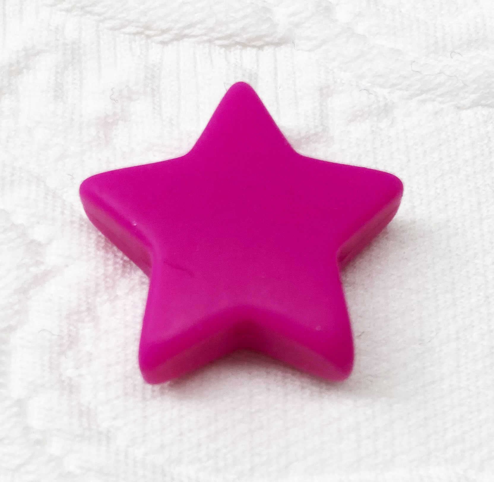 Beissmotiv Sterne mittel dunkelpink 