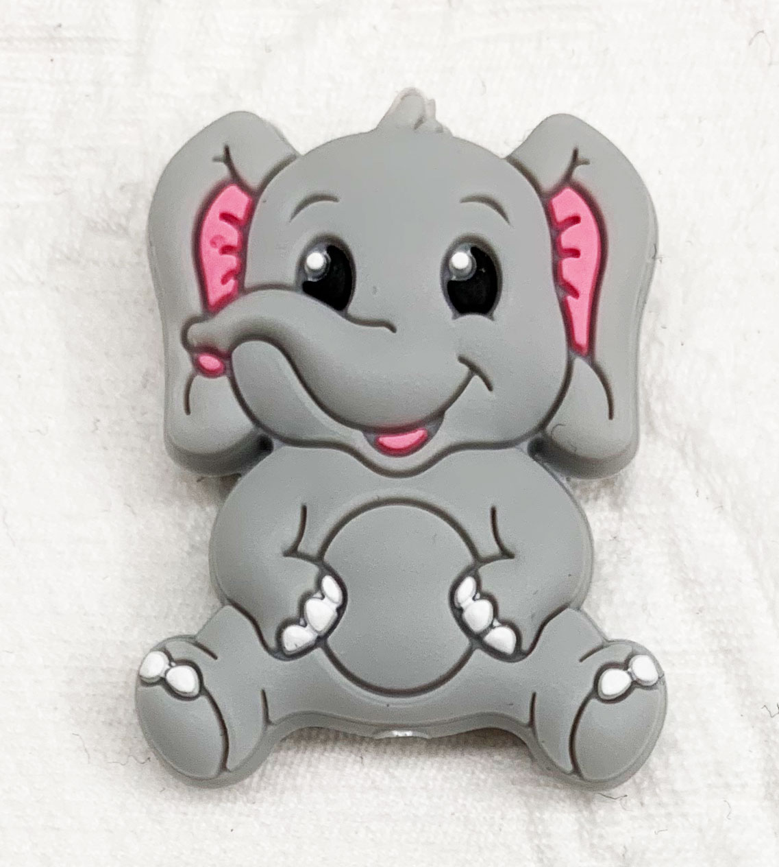 Beissmotiv Elefant hellgrau 