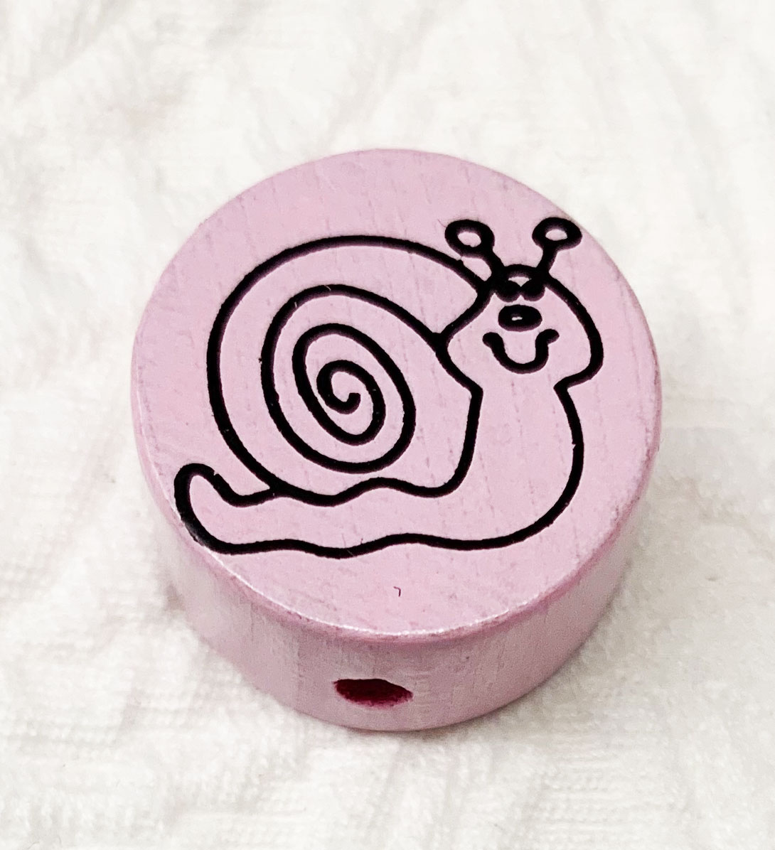 Motiv-Scheibe Schnecke rosa 