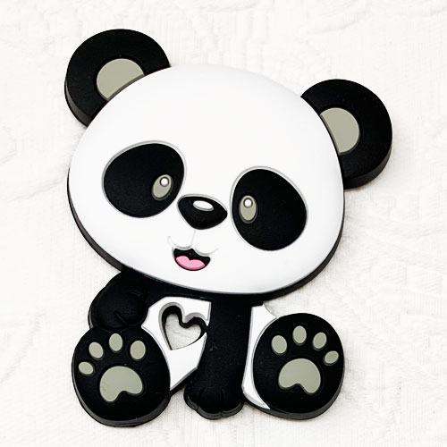 Beissanhänger Panda grau 