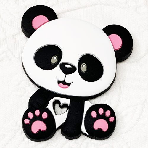 Beissanhänger Panda rosa 