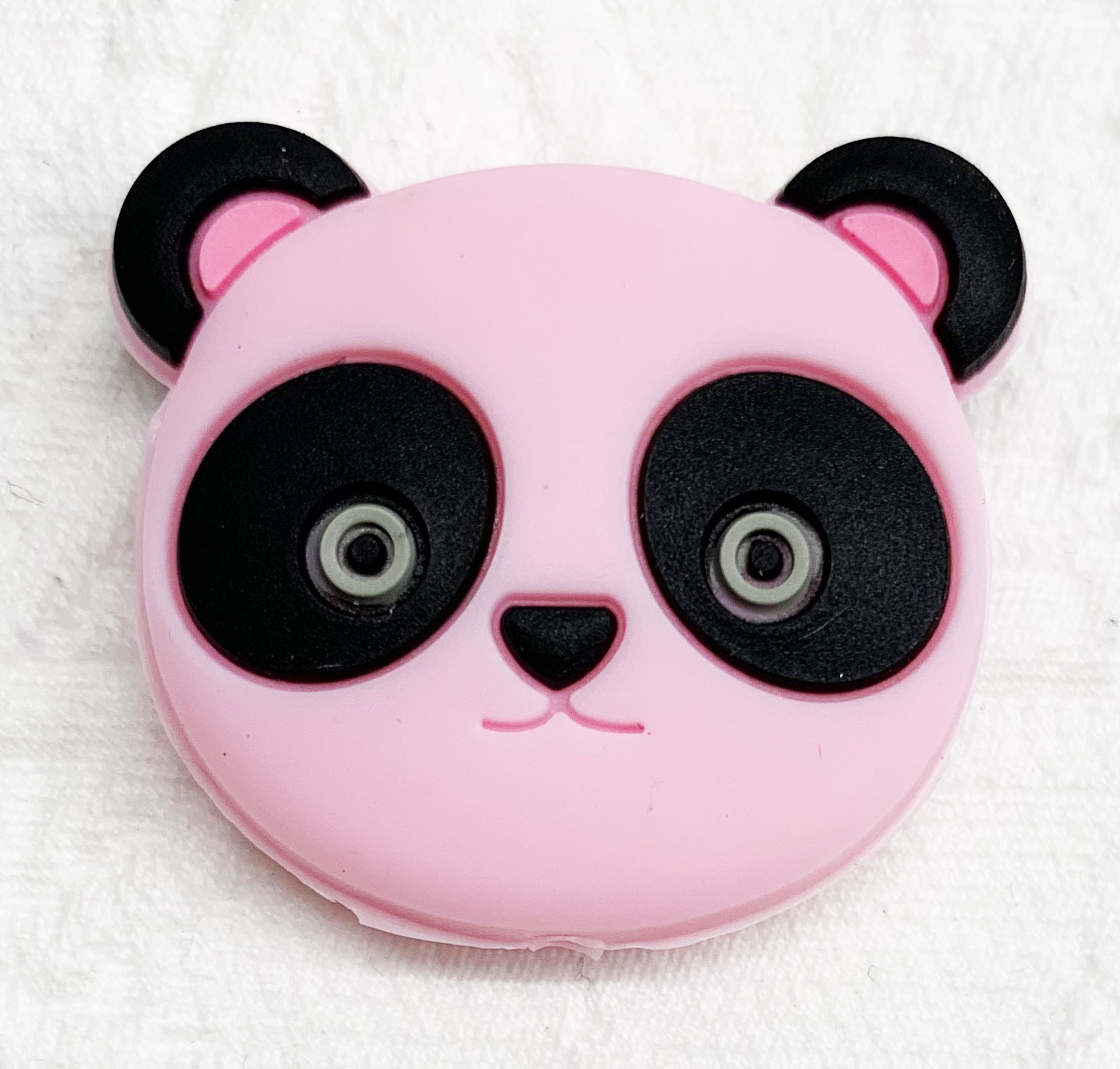 Beissmotiv Pandabär Kopf babyrosa 