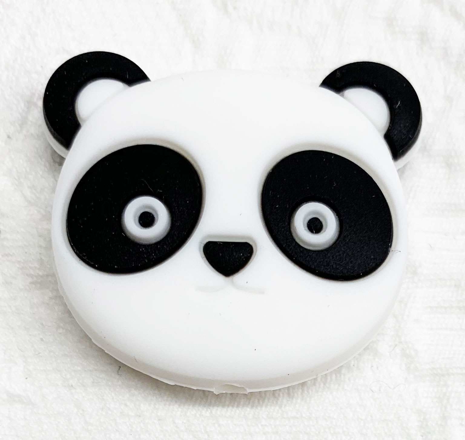 Beissmotiv Pandabär Kopf weiss 