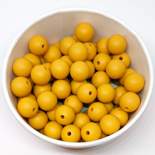 Silikon-Perlen mango