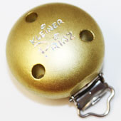 Glitzerclip Prinz gold        