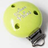 Glitzerclip Prinz lemon   