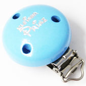 Glitzerclip Prinz skyblau