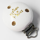 Glitzerclip Prinz weiss