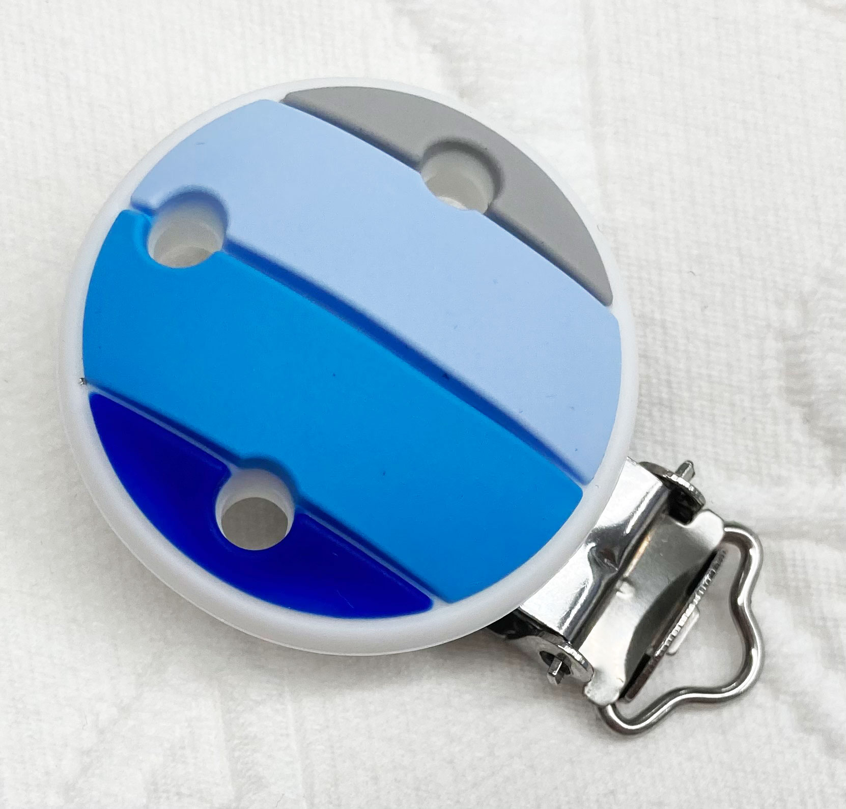 Silikon Musterclips RAINBOW blau 