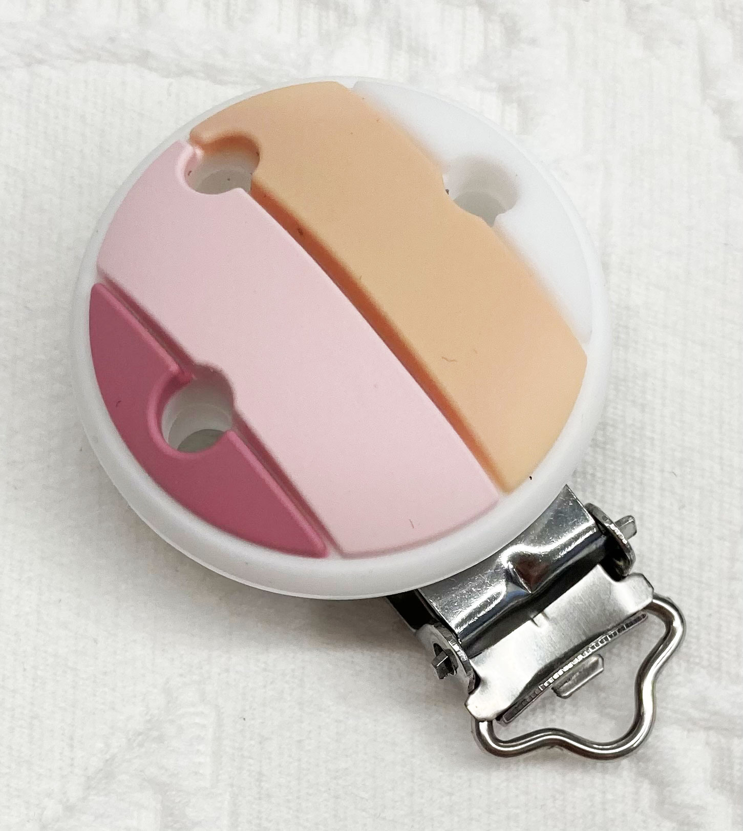 Silikon Musterclips RAINBOW rosa