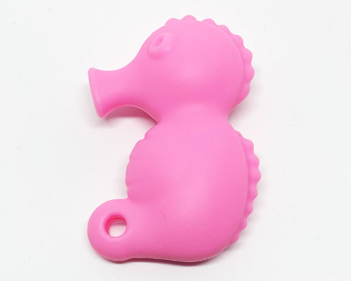 Beissanhänger Seepferdchen rosa