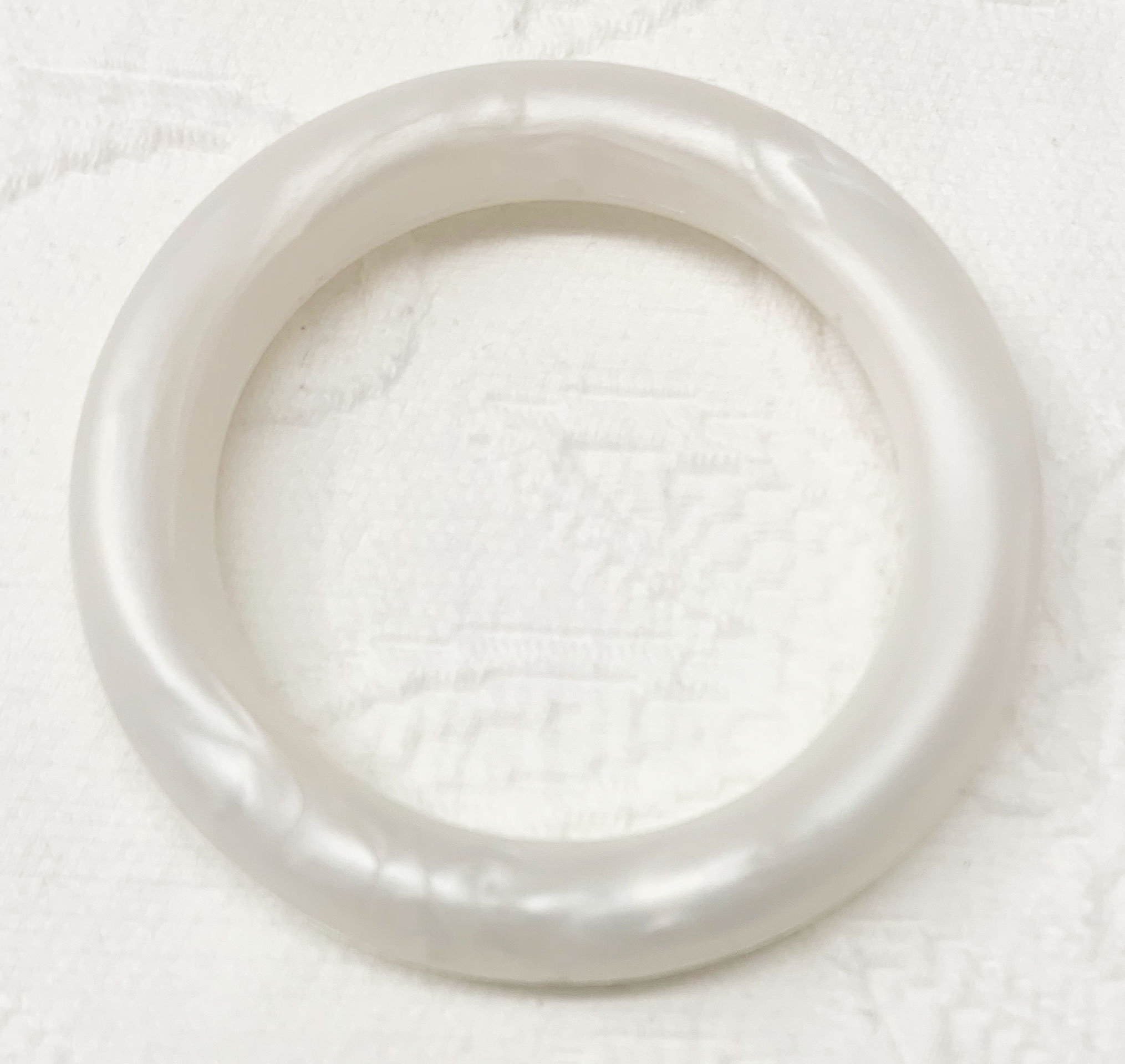 Beiss-Ring uni weiss metallic 