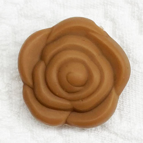 Beissmotiv Rose hellbraun 