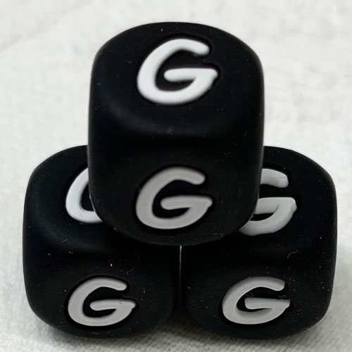 Silikonbuchstaben Würfel Einzeln 