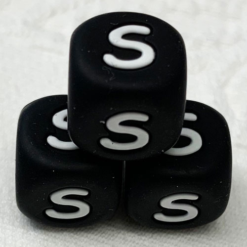 Silikonbuchstaben Würfel Einzeln 