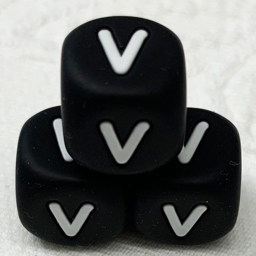 Silikonbuchstaben Würfel Einzeln 