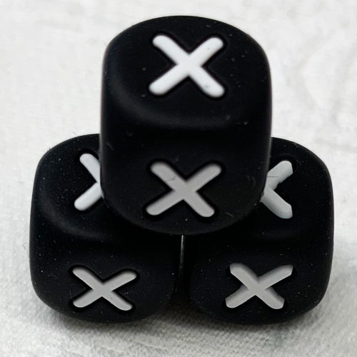 Silikonbuchstaben Würfel Einzeln 