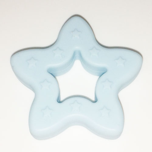 Beissringli/Donut Stern babyblau    