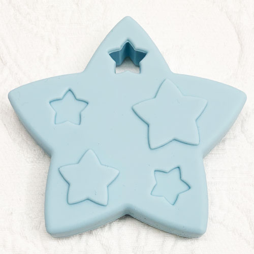 Beissanhänger Stern *Stella* babyblau   