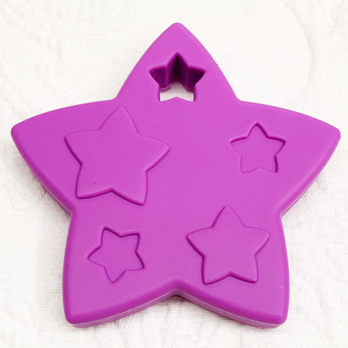 Beissanhänger Stern *Stella* Flieder   