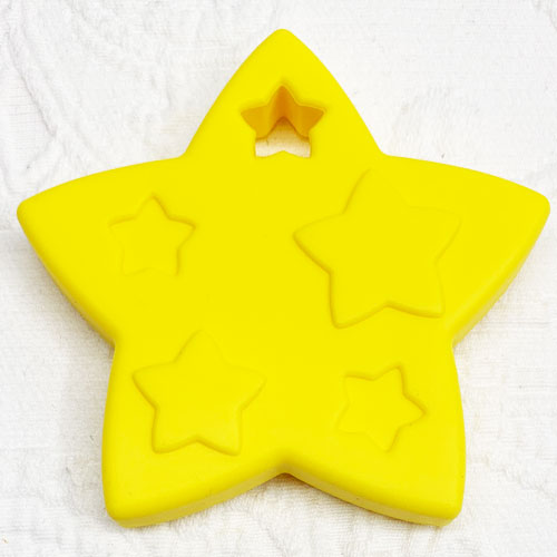 Beissanhänger Stern *Stella* gelb   