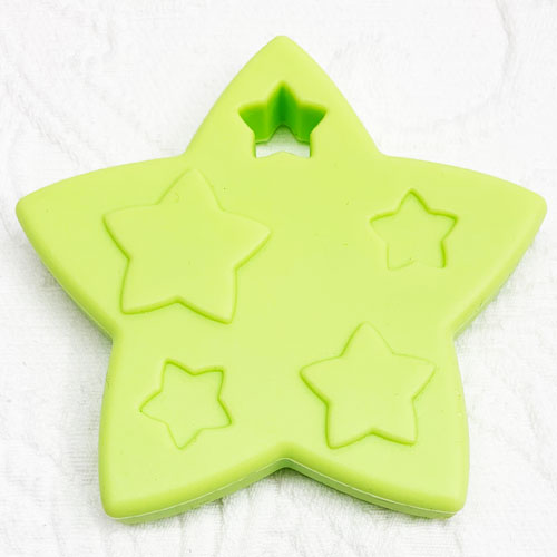 Beissanhänger Stern *Stella* lemon   