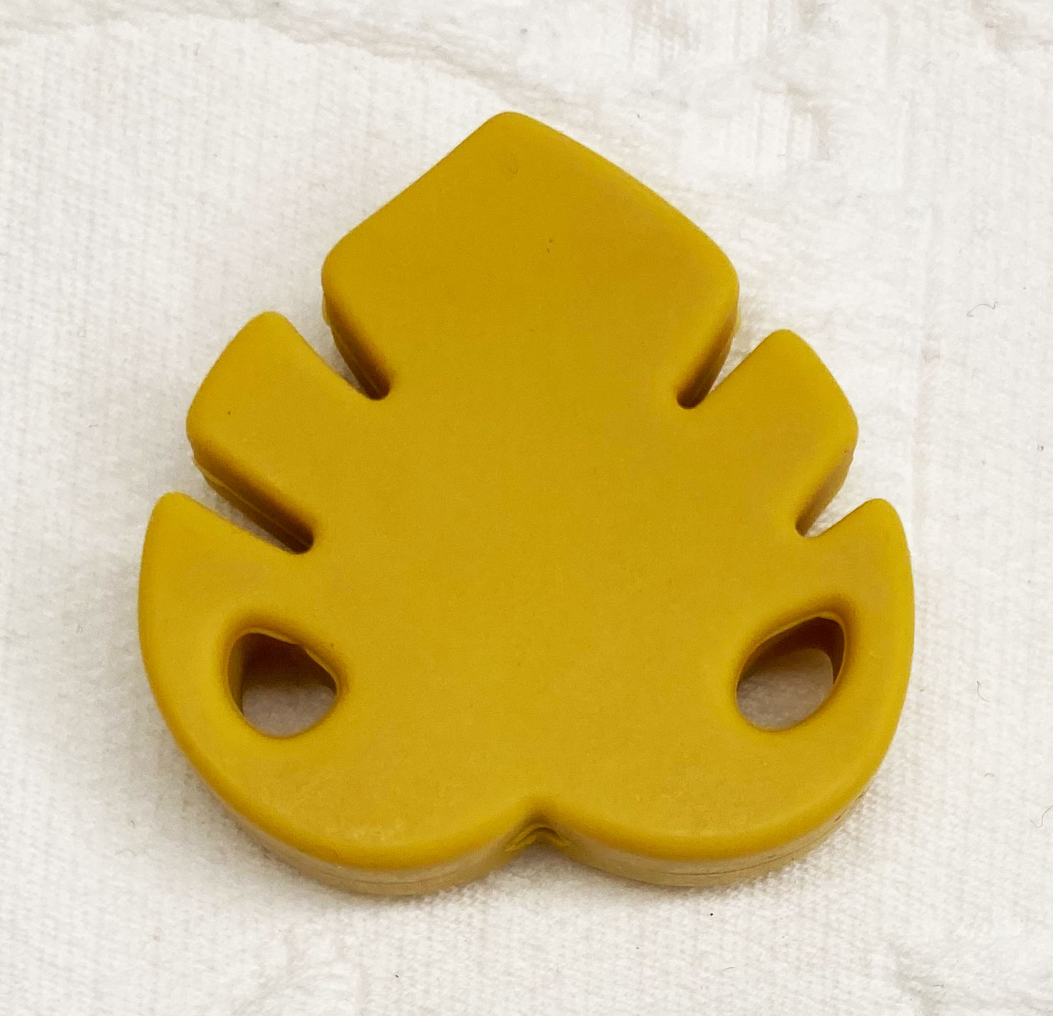 Beissmotiv Blatt *Tropical* senfgelb 