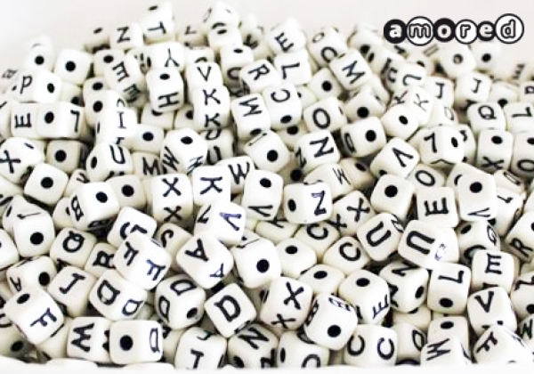 Kunstoffbuchstaben 11 mm (Set assortiert à 200 Stück)