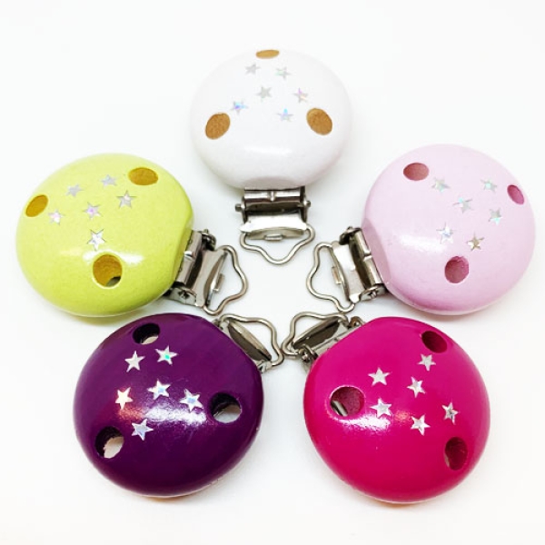 Glitzer-Clips Sterne